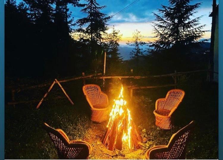 The Manu Emerald # Farmhouse # Top Selling Cottage In Manali # Peaceful Heritage Cozy Stay # Lawn With Bonfire # Most Awarded Exterior foto